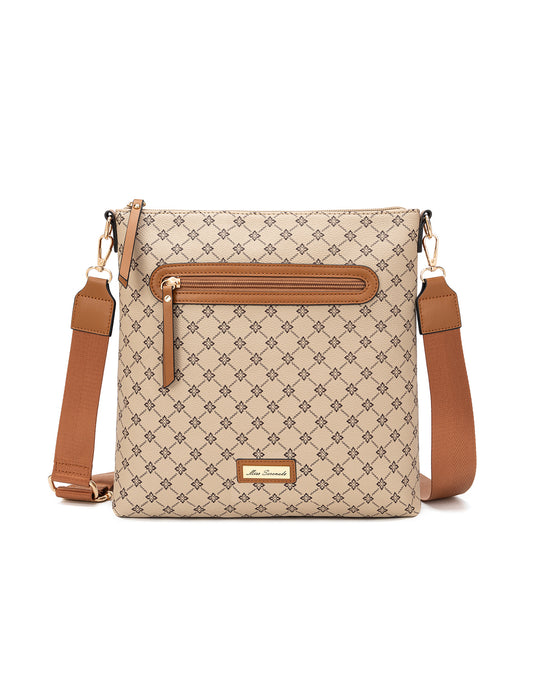 FLORENCE PRINTED XBODY BAG - BEIGE