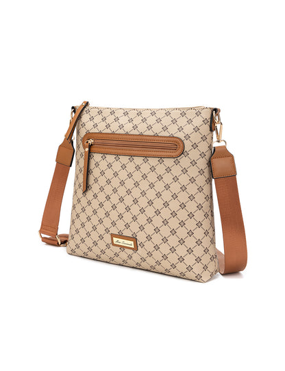FLORENCE PRINTED XBODY BAG - BEIGE