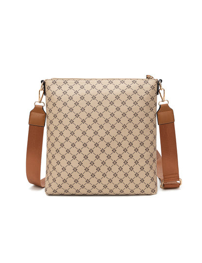 FLORENCE PRINTED XBODY BAG - BEIGE