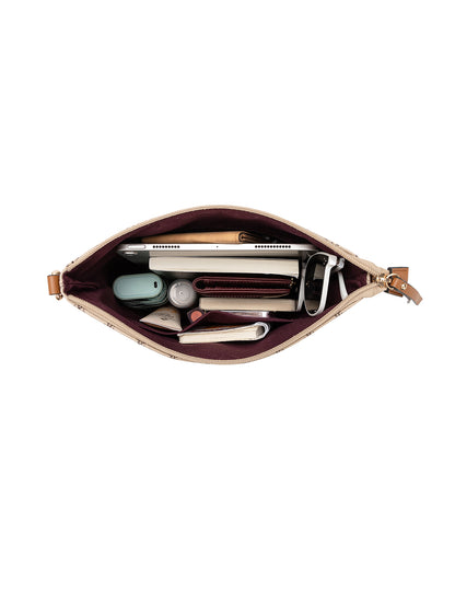 FLORENCE PRINTED XBODY BAG - BEIGE