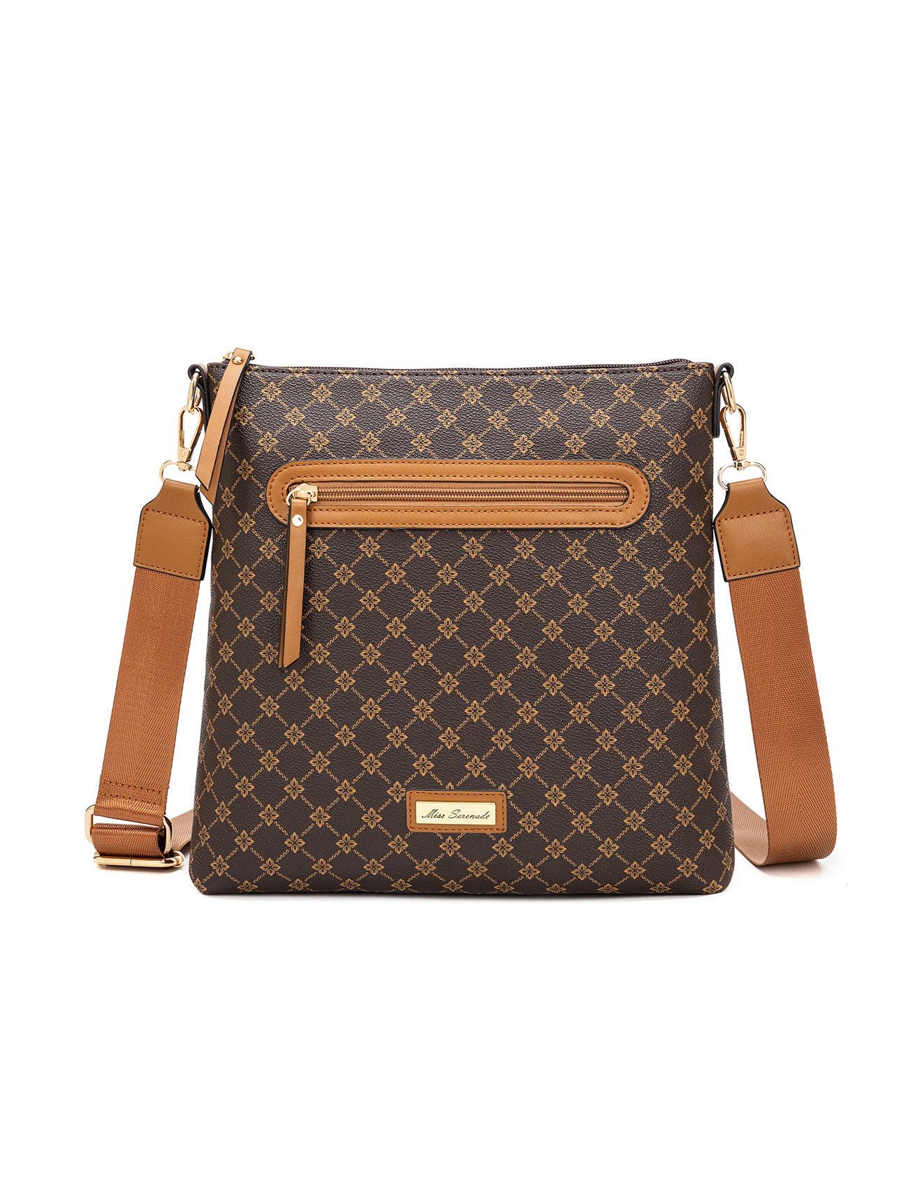 FLORENCE PRINTED XBODY BAG - TAN