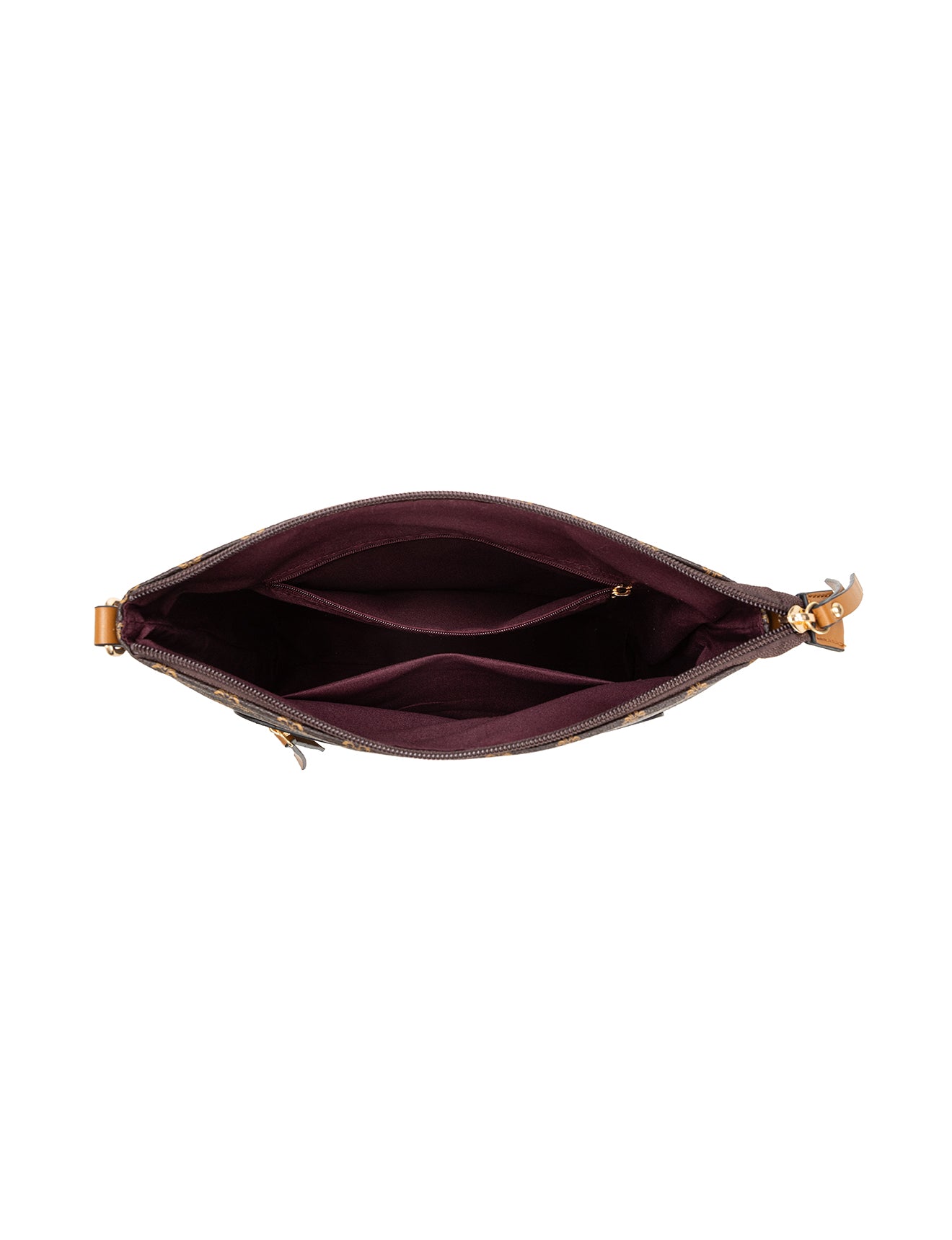 FLORENCE PRINTED XBODY BAG - TAN