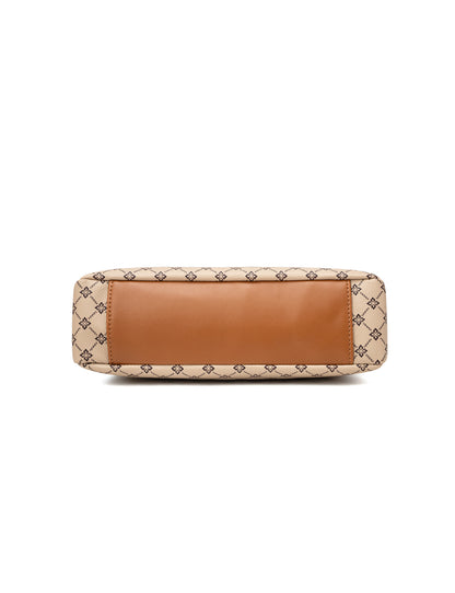 ROME TRIPLE COMPARTMENT XBODY BAG - BEIGE
