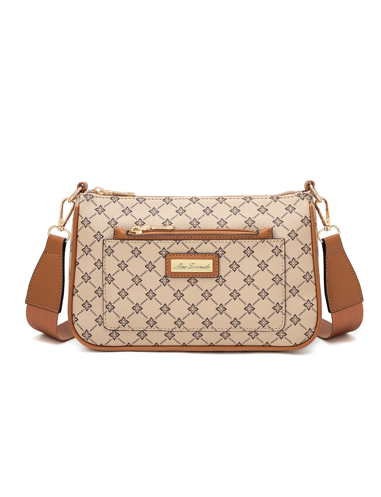 MILANO XBODY BAG WITH REMOVABLE ZIP COIN PURSE - BEIGE