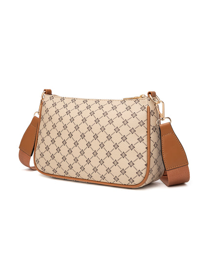 MILANO XBODY BAG WITH REMOVABLE ZIP COIN PURSE - BEIGE