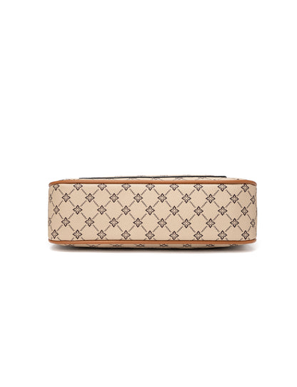 MILANO XBODY BAG WITH REMOVABLE ZIP COIN PURSE - BEIGE