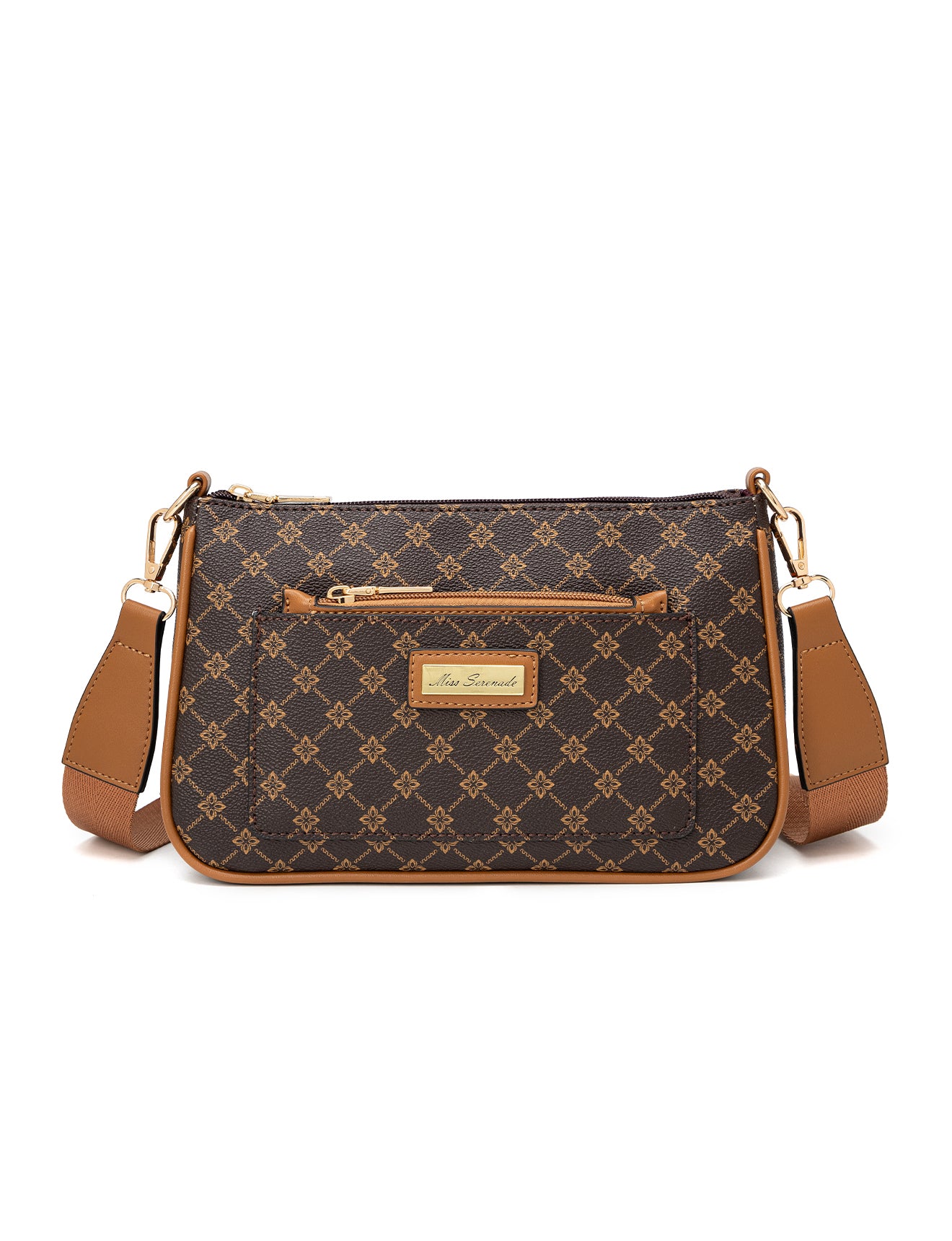 MILANO XBODY BAG WITH REMOVABLE ZIP COIN PURSE - TAN