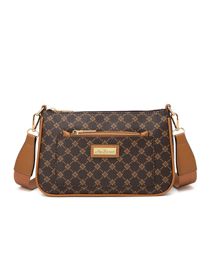 MILANO XBODY BAG WITH REMOVABLE ZIP COIN PURSE - TAN