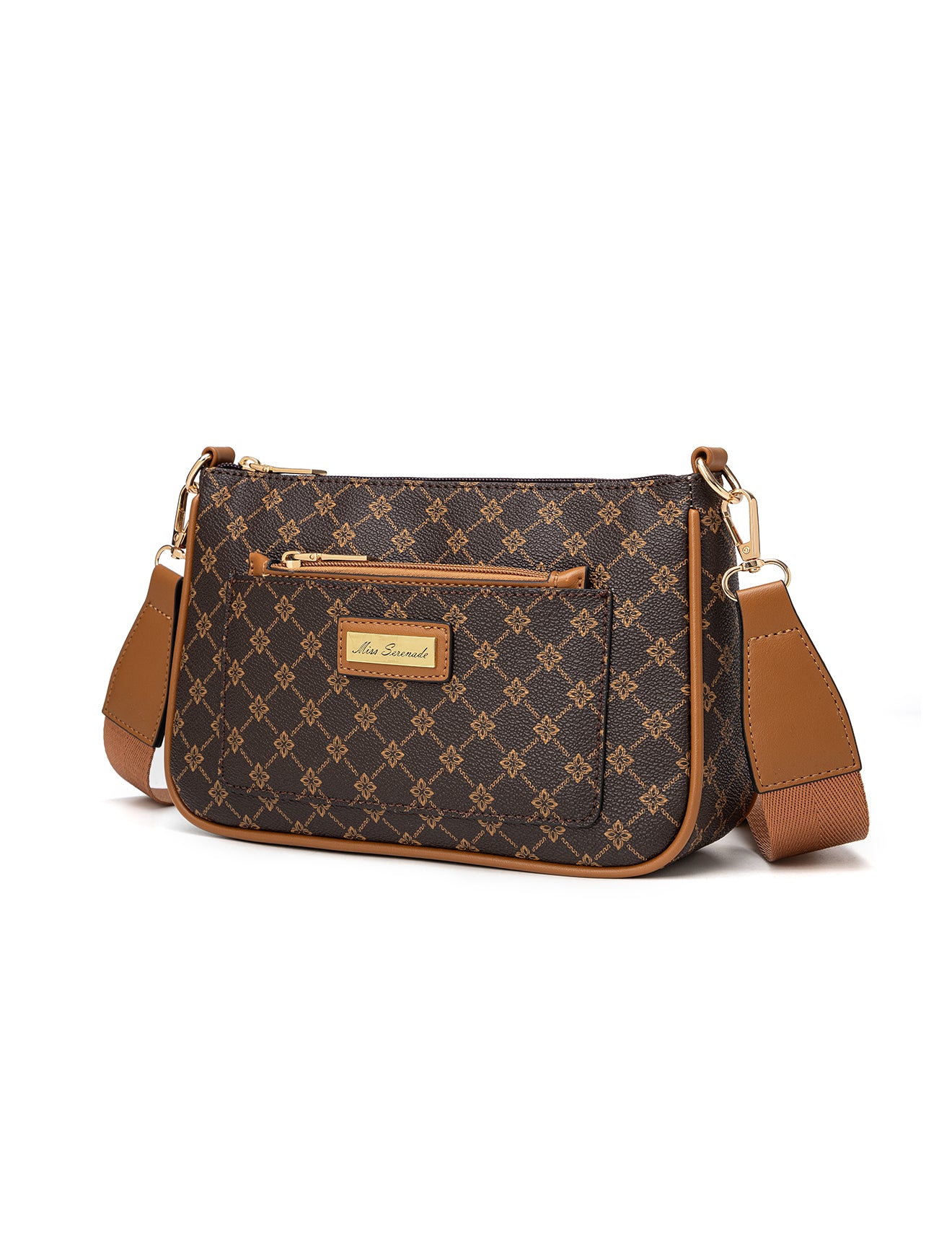 MILANO XBODY BAG WITH REMOVABLE ZIP COIN PURSE - TAN