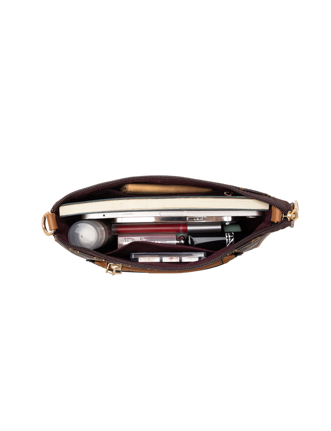 MILANO XBODY BAG WITH REMOVABLE ZIP COIN PURSE - TAN