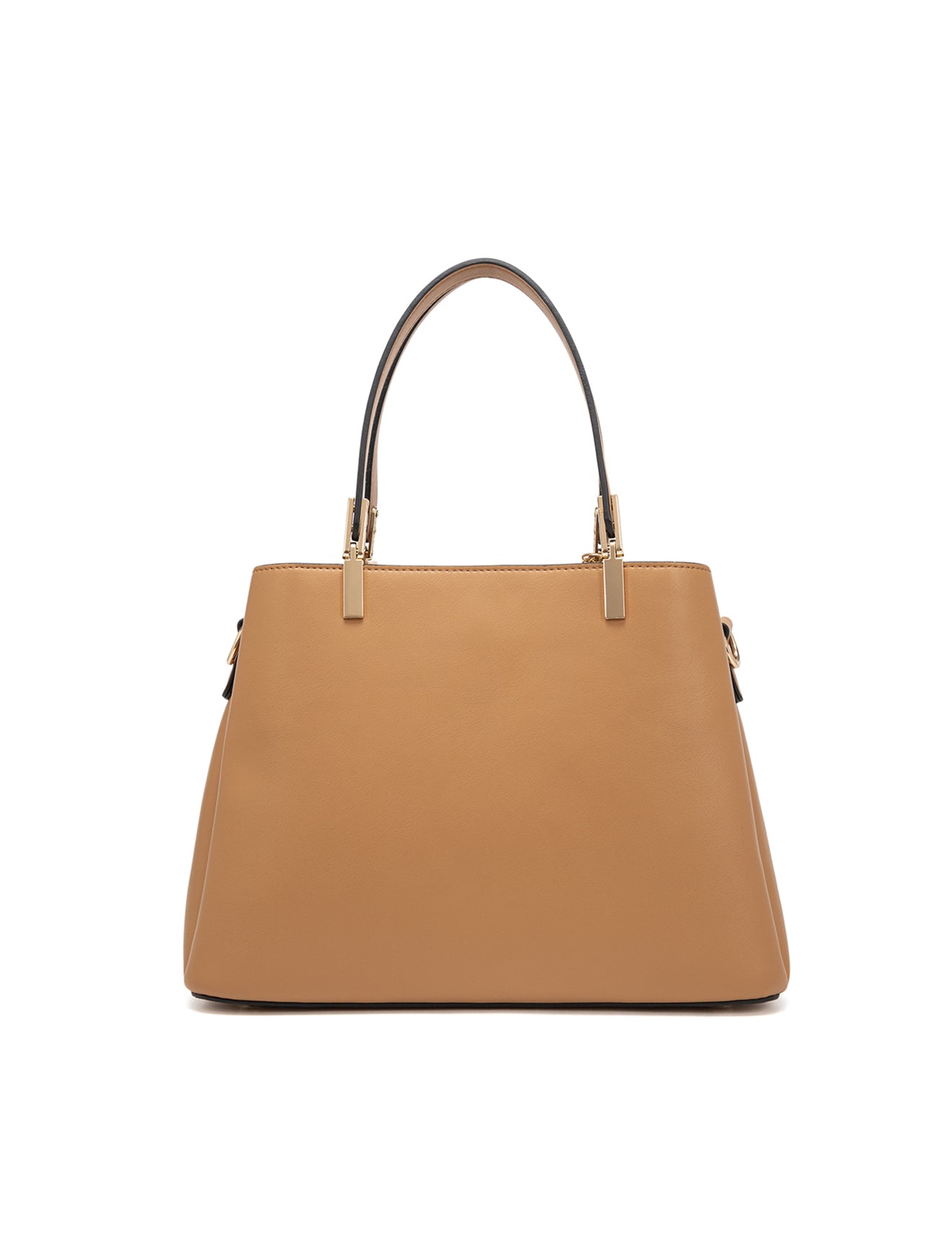 SYDNEY TRIPLE COMPARTMENT BAG WITH RAFFIA DETAIL AND XBODY STRAP - NATURAL