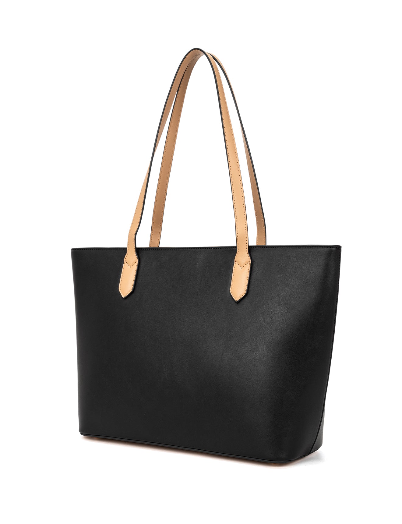 ELIZABETH TOTE - BLACK & CAMEL