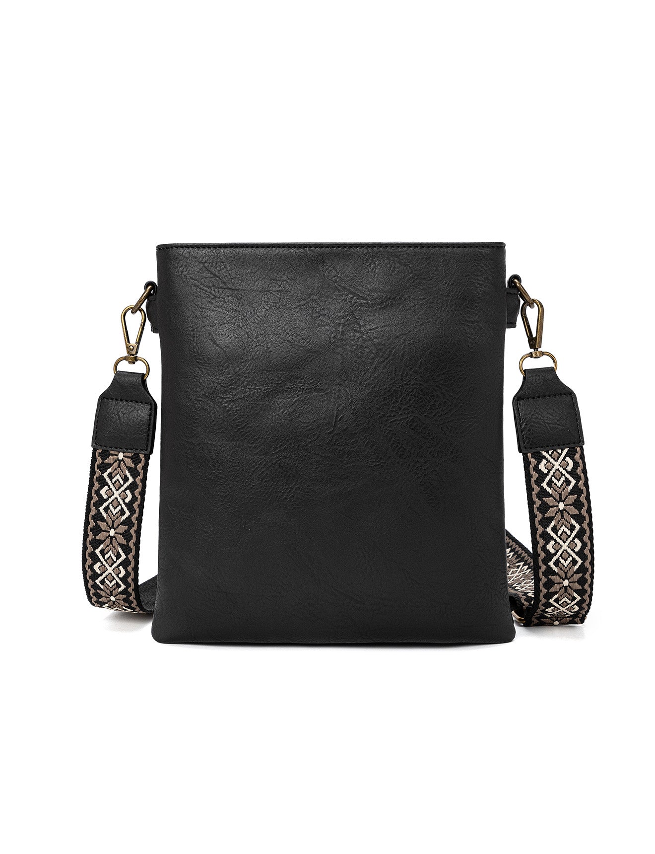 ERIN TRIPLE COMPARTMENT XBODY BAG - BLACK