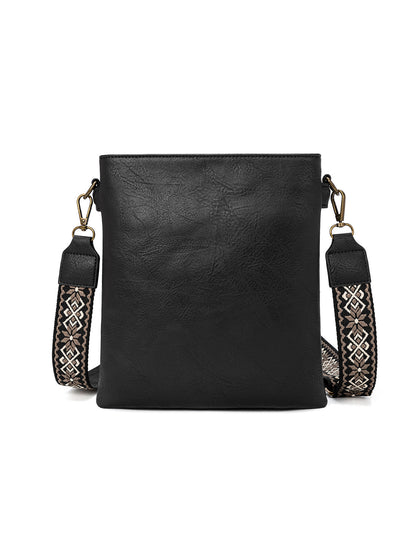 ERIN TRIPLE COMPARTMENT XBODY BAG - BLACK