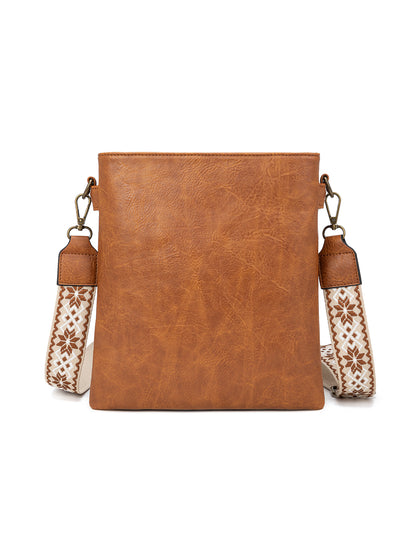 ERIN TRIPLE COMPARTMENT XBODY BAG - TAN