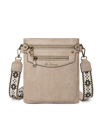 ERIN TRIPLE COMPARTMENT XBODY BAG - TAUPE