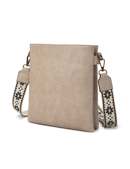 ERIN TRIPLE COMPARTMENT XBODY BAG - TAUPE