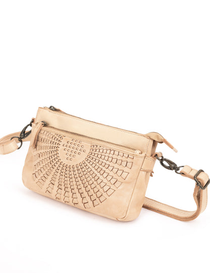FITZROY CROSS BODY BAG W/ ADJUSTABLE STRAP - TAUPE