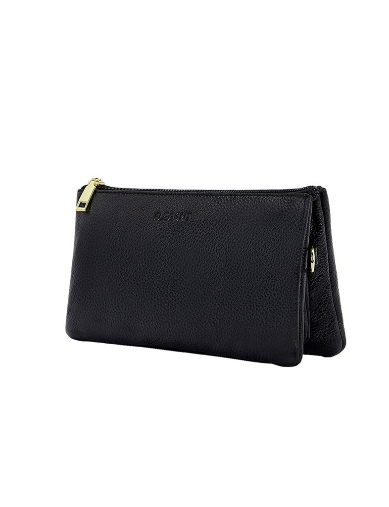 Black wallet purse discount with shoulder strap