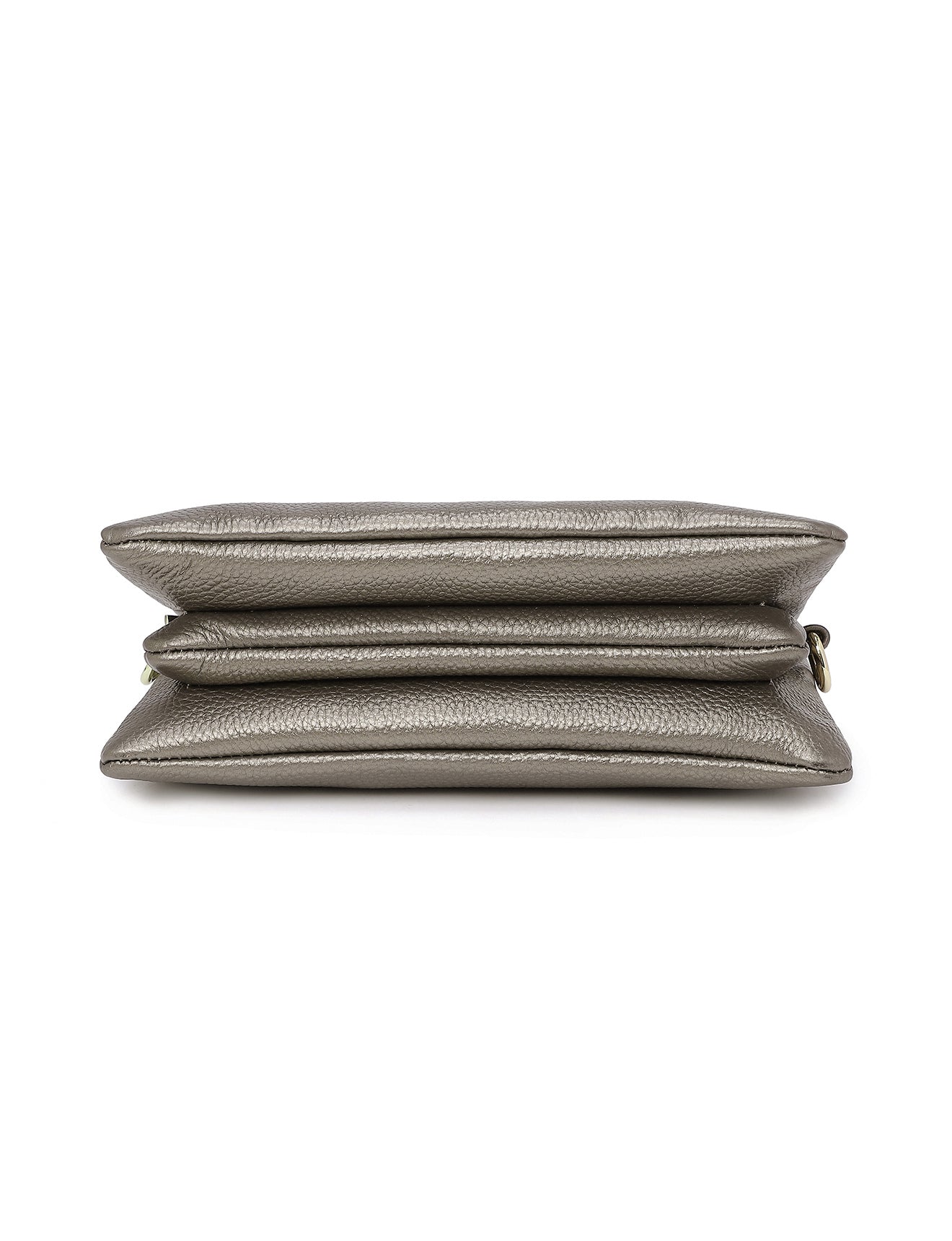 CANDICE LEATHER WALLET WITH SHOULDER STRAP- E1-0809-PEW