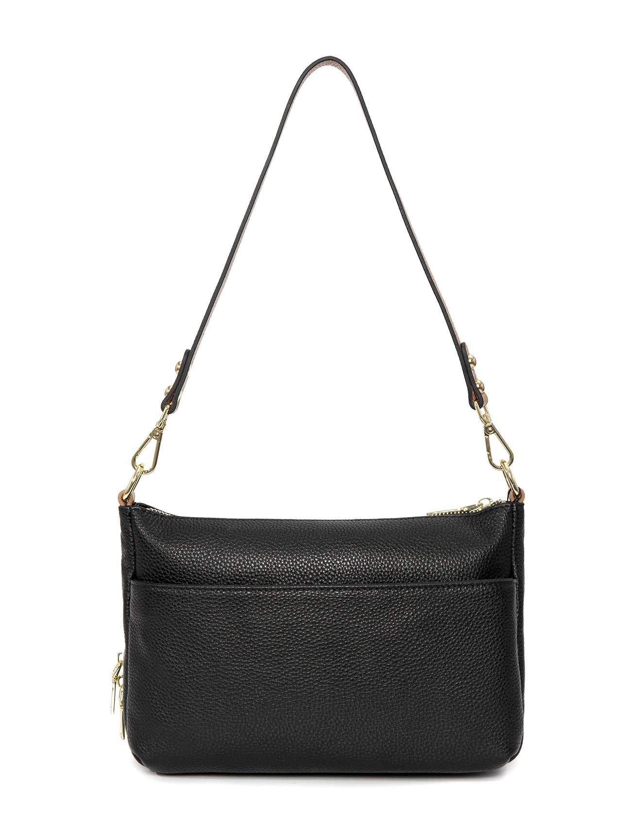 FELICITY LEATHER XBODY BAG- E1-0814A-BLK/CAM