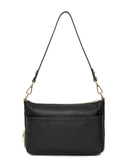 FELICITY LEATHER XBODY BAG- E1-0814A-BLK/CAM