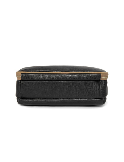 FELICITY LEATHER XBODY BAG- E1-0814A-BLK/CAM