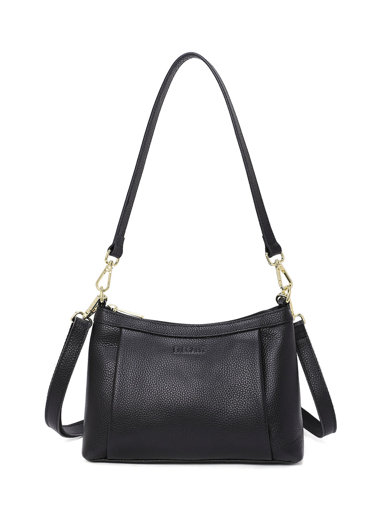 MARCIA LEATHER XBODY BAG- BLACK- NEW IN- E1-0830-BLK – Serenade-Leather
