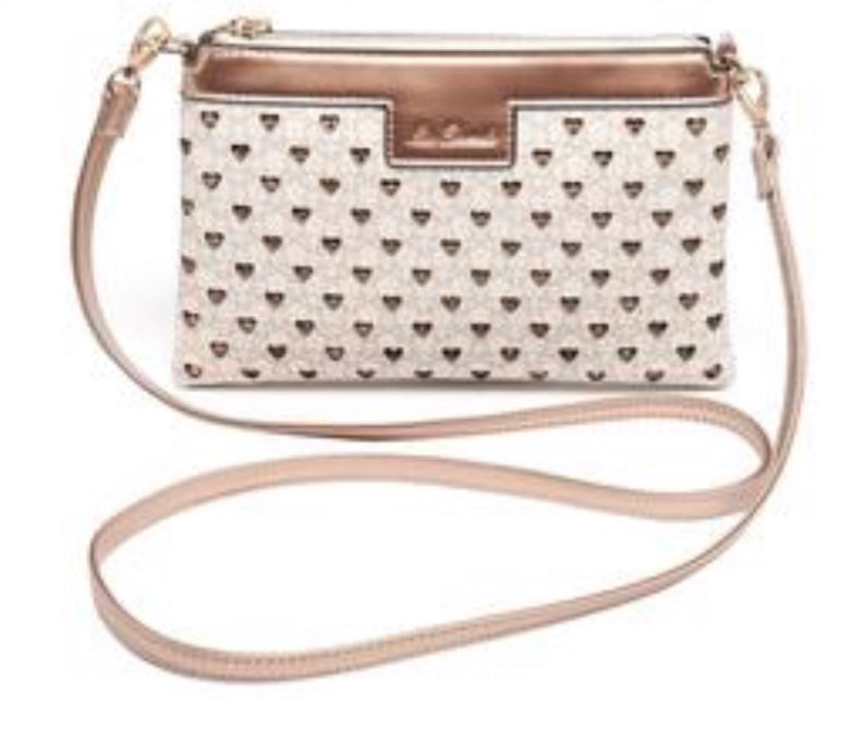 Darcy Vegan Leather Cross Body in Beige