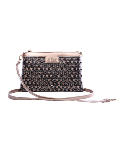 Darcy Cosmetic Vegan Leather Bag in Beige