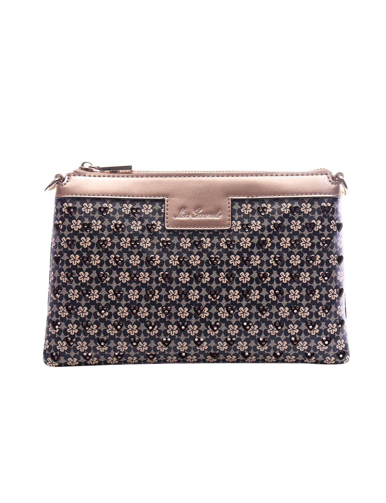Darcy Cosmetic Vegan Leather Bag in Beige