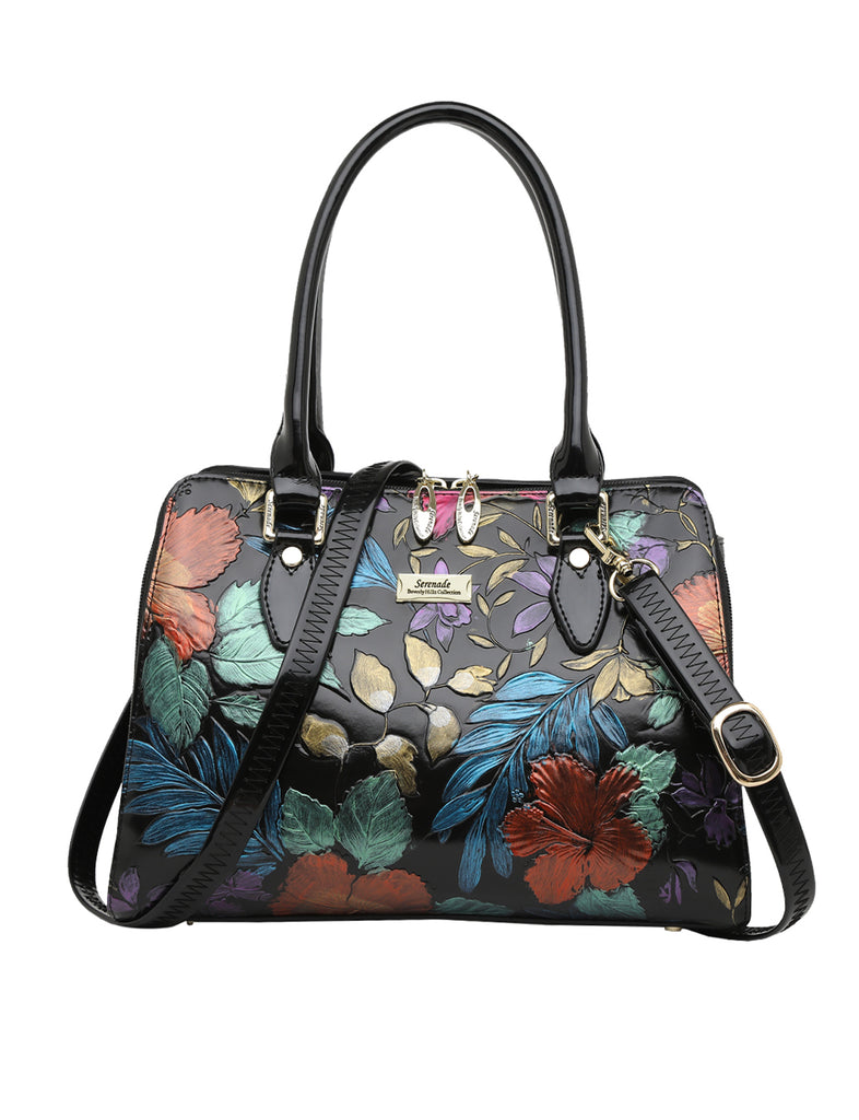 REMBRANDT HAND PAINTED LEATHER BAG – Serenade-Leather