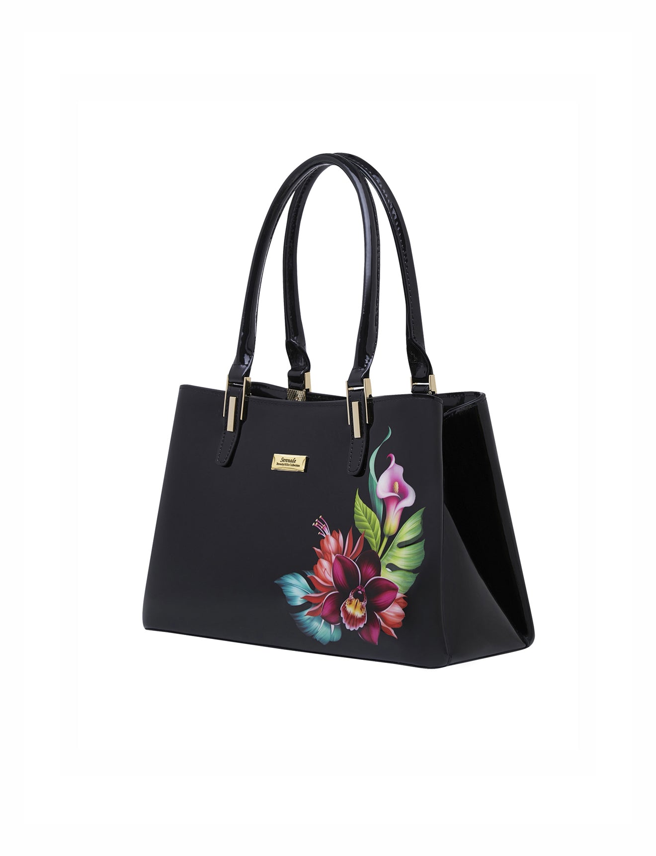 TANYA TRIPLE COMPARTMENT LEATHER BAG