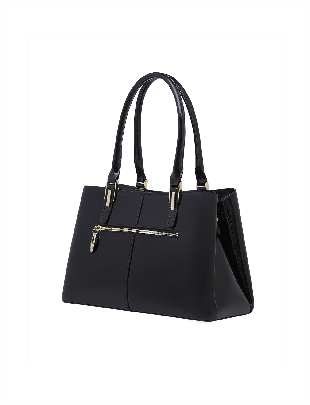 TANYA TRIPLE COMPARTMENT LEATHER BAG