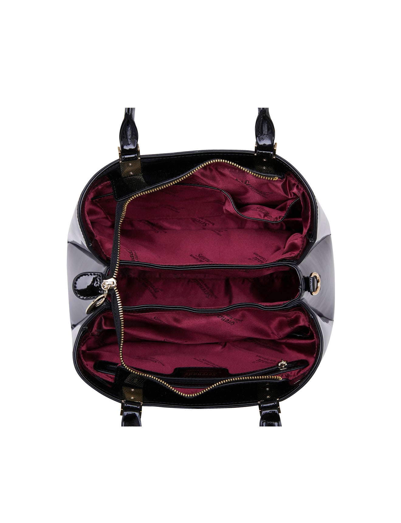 TANYA TRIPLE COMPARTMENT LEATHER BAG