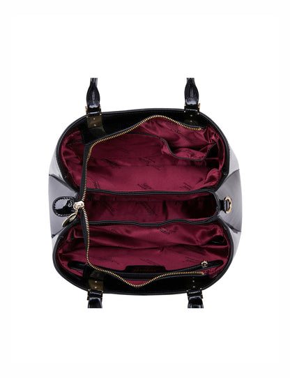 TANYA TRIPLE COMPARTMENT LEATHER BAG