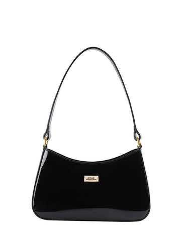 ALLURA PATENT LEATHER BAG WITH RFID- SV1-0821-BLK