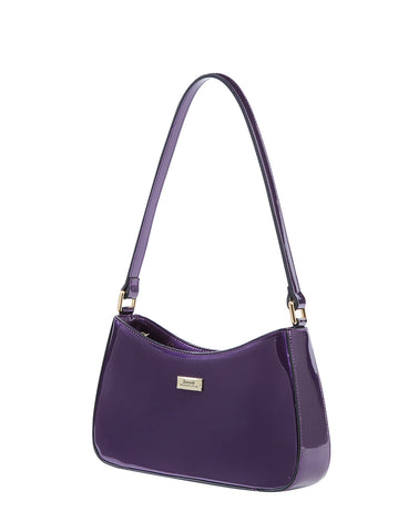 ALLURA PATENT LEATHER BAG WITH RFID- SV1-0821-PUR