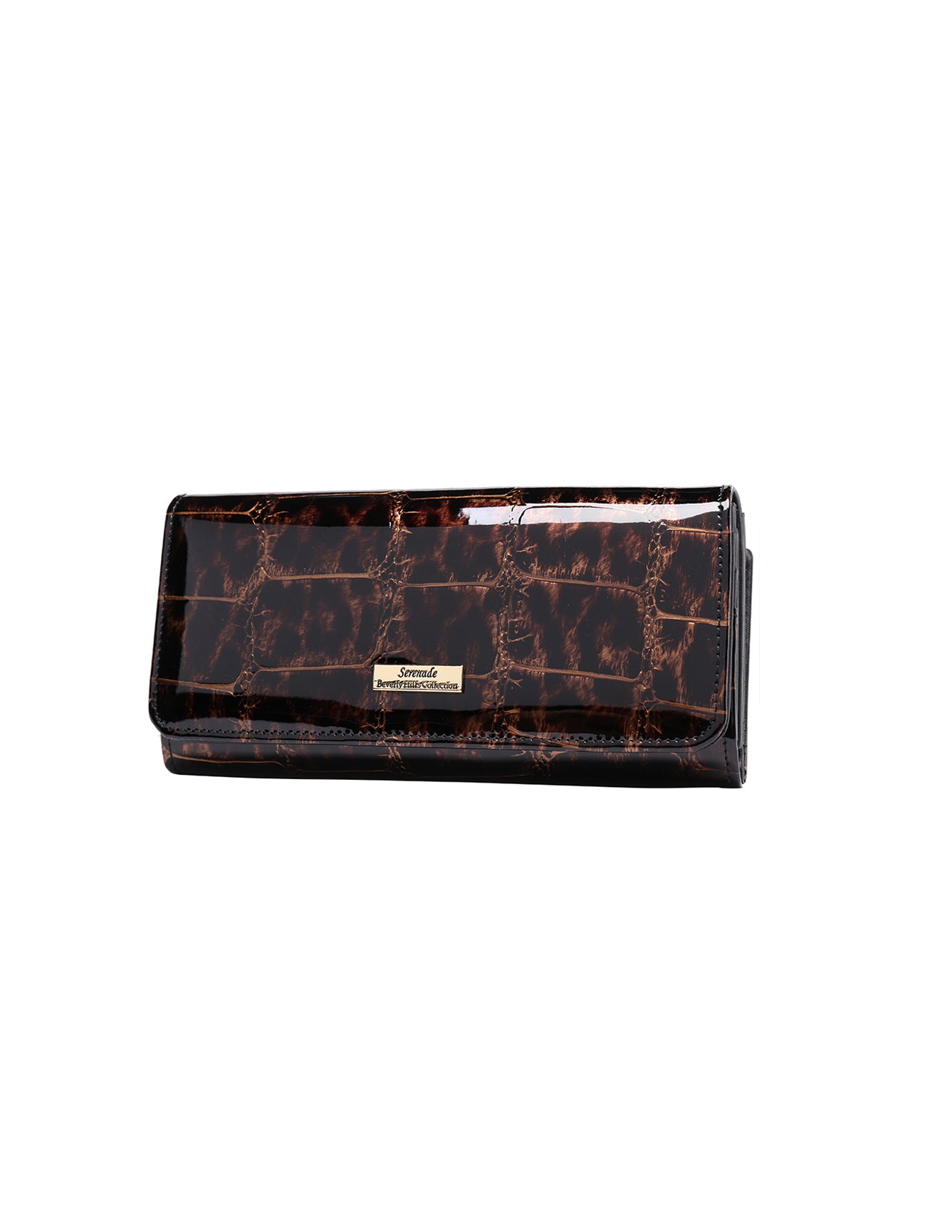 LEOPARD LARGE LEATHER RFID WALLET- WH701