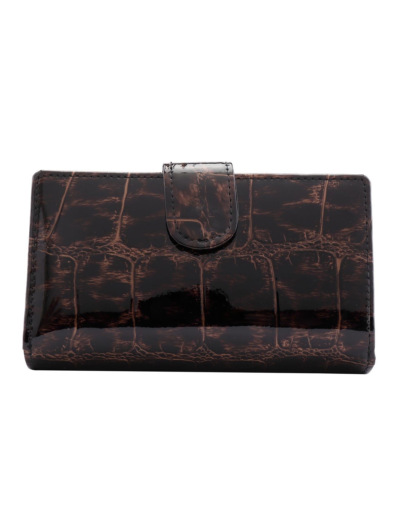 LEOPARD MED LEATHER RFID WALLET- WH702