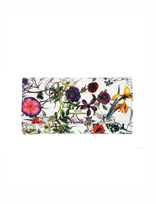 Botanics Large Leather Wallet with RFID- Gold Fittting detail