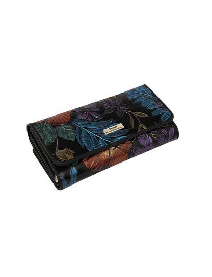 VERMEER LGE RFID HAND PAINTED LEATHER WALLET-WSL1001-MULTI