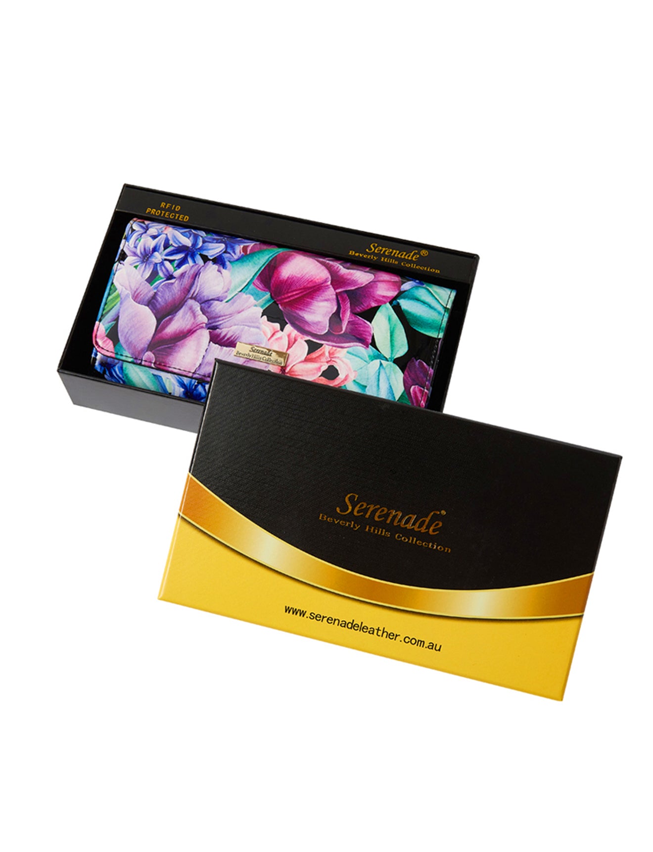 HYACINTH LARGE  PATENT LEATHER WALLET WITH RFID- WSN3501