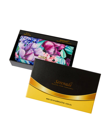 HYACINTH LARGE  PATENT LEATHER WALLET WITH RFID- WSN3501