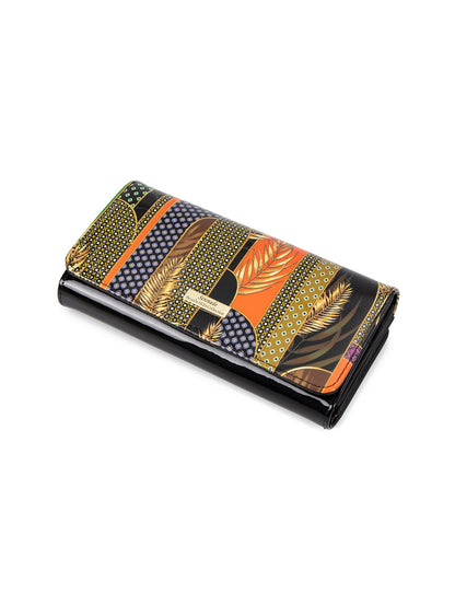 MATILDA LARGE  PATENT LEATHER WALLET WITH RFID-WSN6201