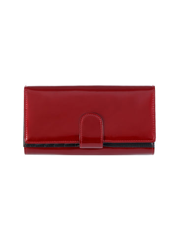 Allura Large Patent Leather Wallet with RFID- WSV101-CHR
