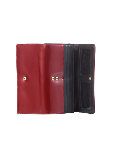Allura Large Patent Leather Wallet with RFID- WSV101-CHR