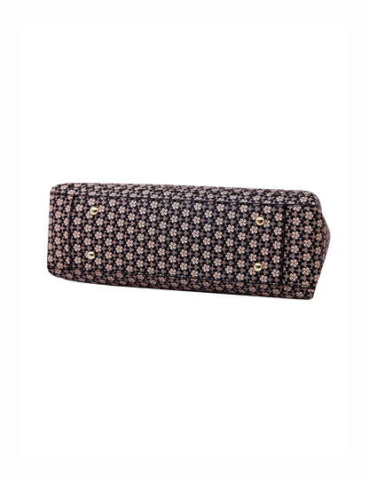 DAKOTA VEGAN TRIPLE COMPARTMENT BAG - XB-2970-BLK